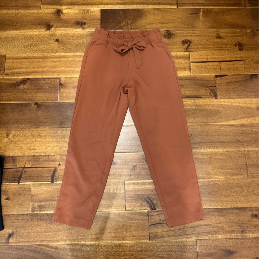 LOFT Terracotta High-Waisted Pants